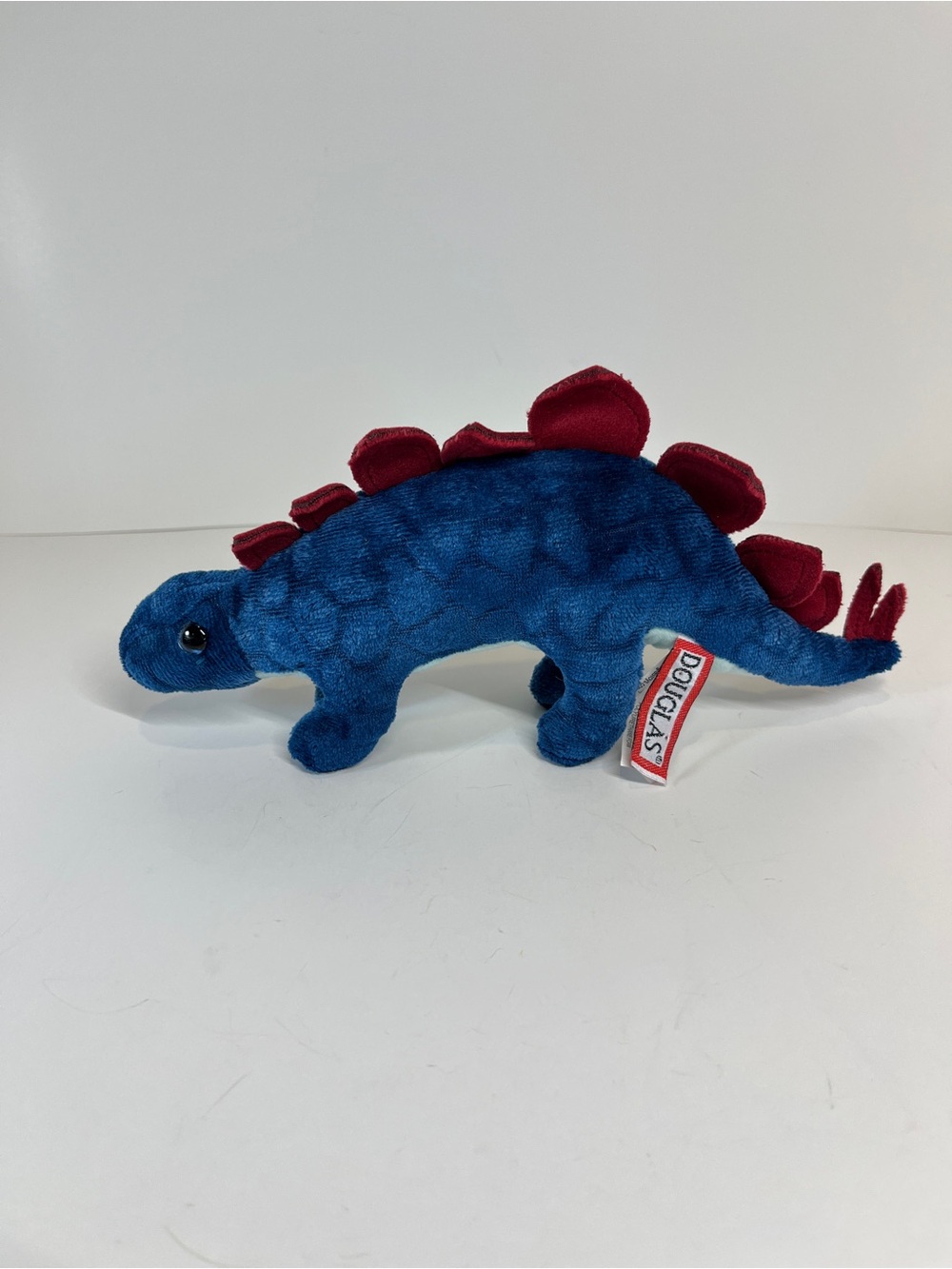 Douglas #806 Stegosaurus Tego Blue Dinosaur Plush Stuffed Animal Cuddle Toy Mini